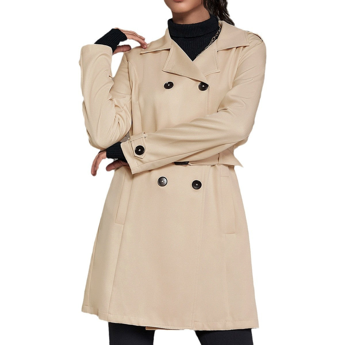 Elegant British-Style Trench Coat