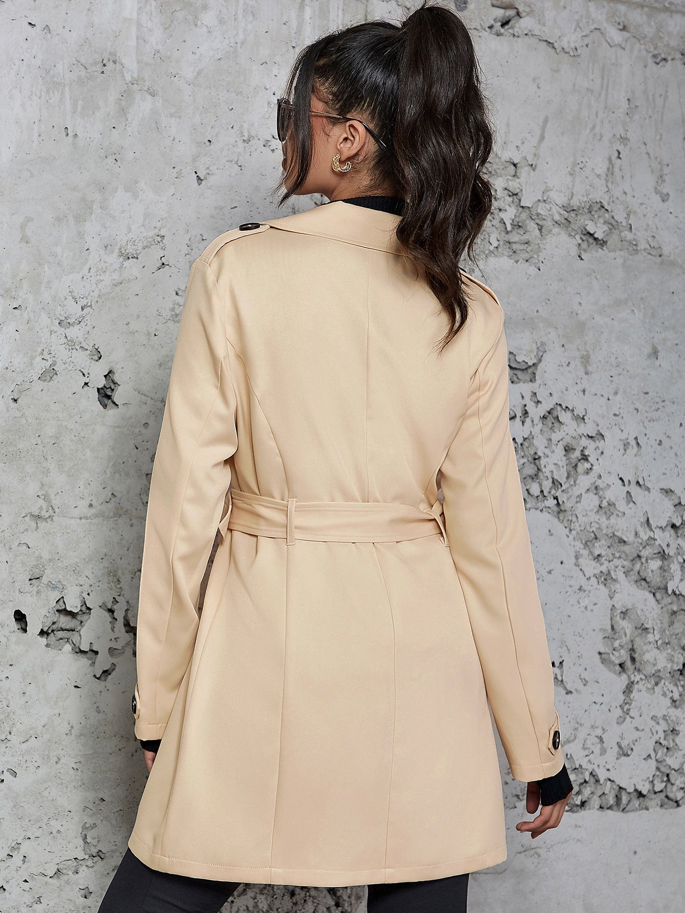 Elegant British-Style Trench Coat