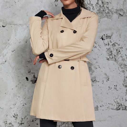 Elegant British-Style Trench Coat